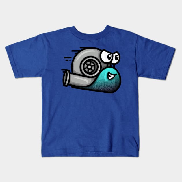 Turbo Snail - Shattered Kids T-Shirt by hoddynoddy